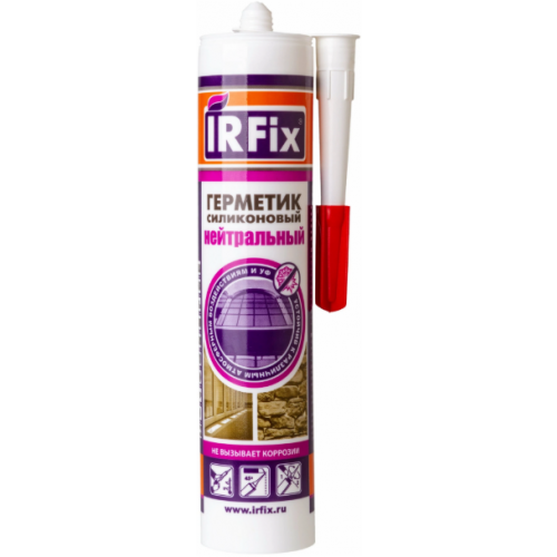 Герметик силиконовый нейтральный Irfix 310 мл серый