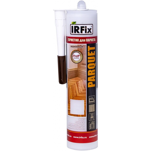 Герметик акриловый для паркета Irfix Parquet 310 мл белый дуб