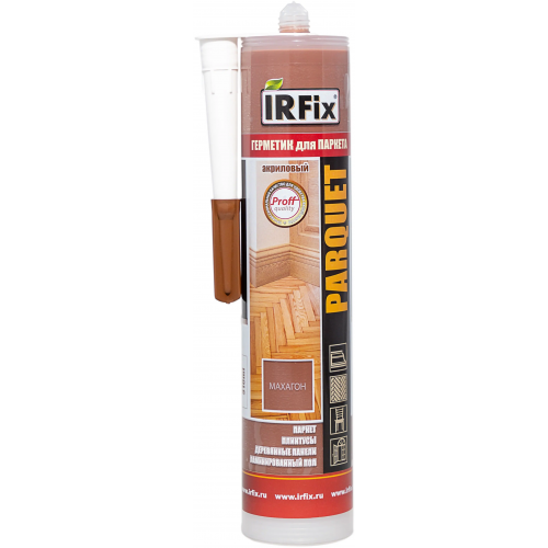 Герметик акриловый для паркета Irfix Parquet 310 мл махагон