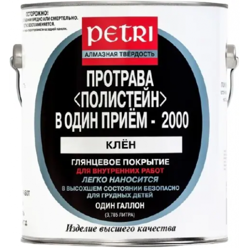 Полиуретановый цветной лак протрава Петри Полистейн в Один Прием 2000 3.78 л клен