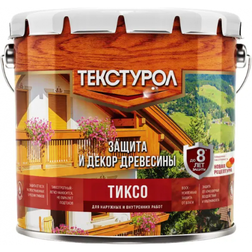 Защита и декор древесины Текстурол Тиксо 3 л тик