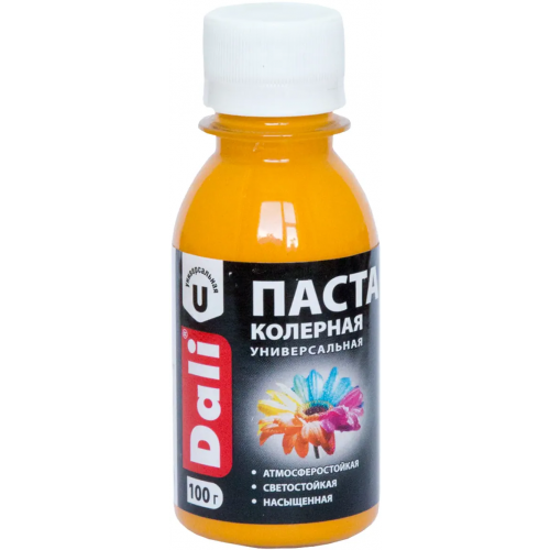 Паста колерная универсальная Dali 100 мл золотисто желтая