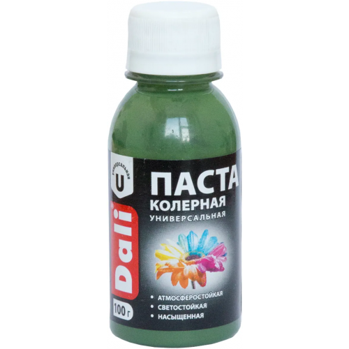 Паста колерная универсальная Dali 100 мл оливковая