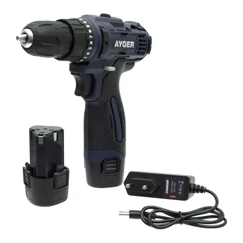 Дрель шуруповерт аккумуляторная Ayger AP12C 12 В