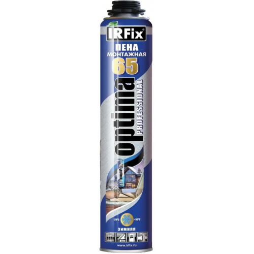 Пена монтажная профессиональная Irfix Optima 65 800 мл зимняя