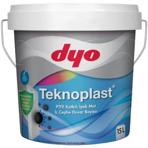 Краска интерьерная антибактериальная DYO Teknoplast 15 л прозрачно белая