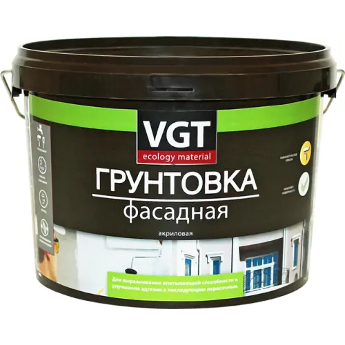 Грунтовка фасадная акриловая ВГТ ВД АК 0301 10 кг зимняя