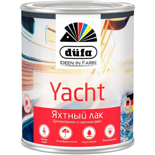 Лак яхтный Dufa Retail Yacht 750 мл полуматовый