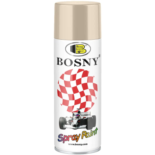 Акриловая спрей краска универсальная Bosny Spray Paint 520 мл бежевая №1001 Beige