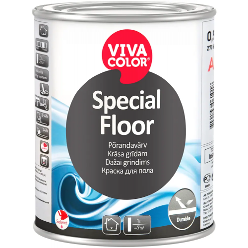Краска для пола Vivacolor Special Floor 900 мл белая