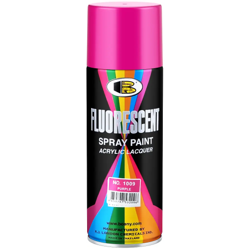 Флуоресцентная спрей краска пылающе яркая Bosny Fluorescent Spray Paint 520 мл пурпурная