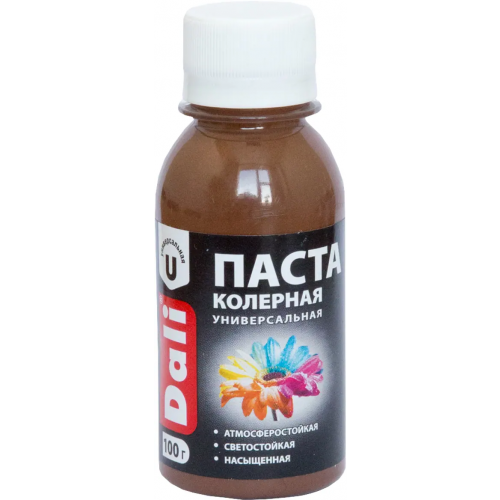 Паста колерная универсальная Dali 100 мл коричневая
