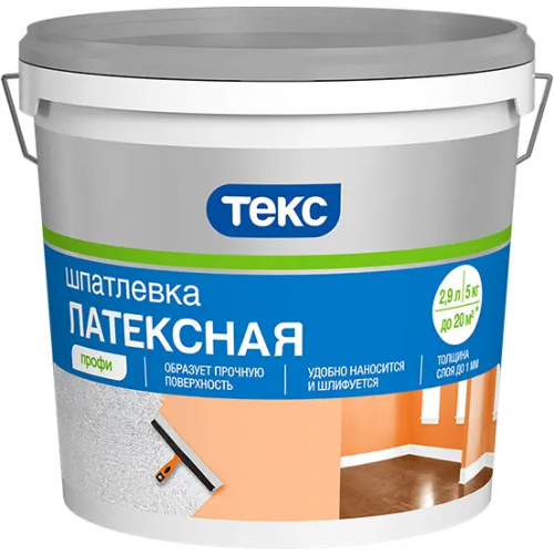 Шпатлевка латексная Текс Профи 5 кг