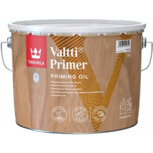 Грунтовочное масло для наружных деревянных поверхностей Тиккурила Valtti Primer 9 л