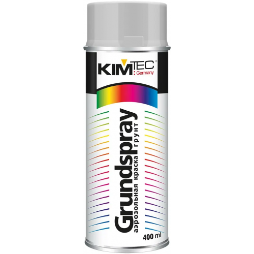Аэрозольная краска спрей Kim Tec Lackspray 400 мл светло серый RAL 7004 глянцевый