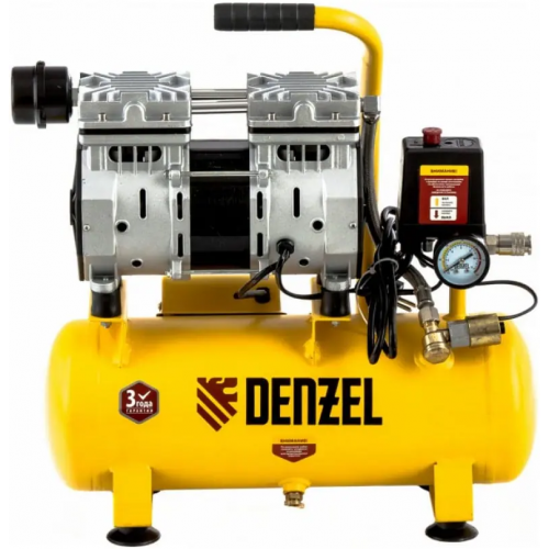 Компрессор поршневой безмасляный Denzel DLS650/10 650 Вт