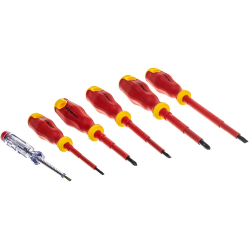 Набор отверток диэлектрических с тестером Stayer Professional Electro 6 предметов
