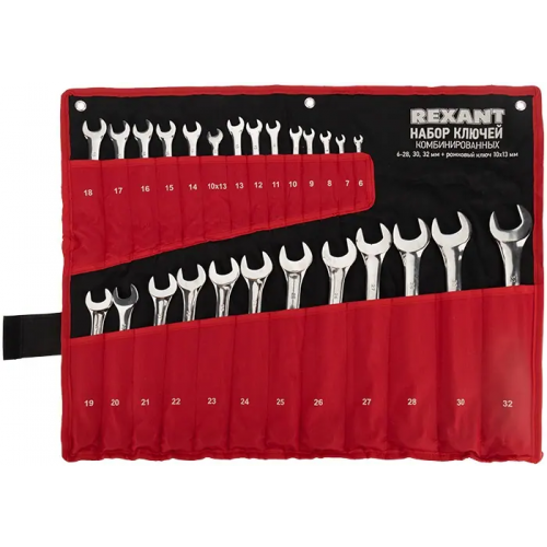 Набор ключей комбинированных Rexant 6 32 мм, 10 * 13 мм