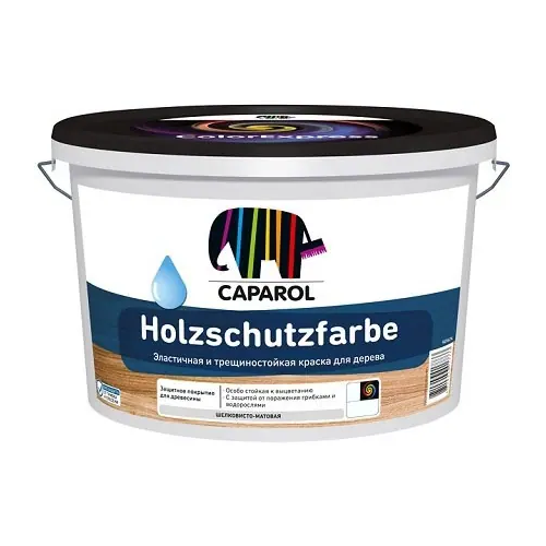 Краска акриловая для древесины Caparol Holzschutzfarbe Pro 8.46 л бесцветная