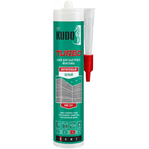 Клей акриловый для быстрого монтажа универсальный Kudo Home Turbo 280 мл