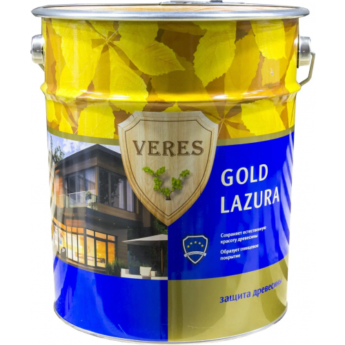 Защита древесины Veres Gold Lazura 10 л №2