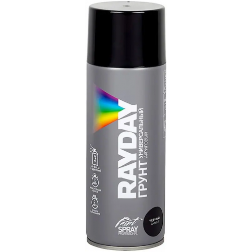 Грунт универсальный акриловый Rayday Paint Spray Professional 520 мл черный