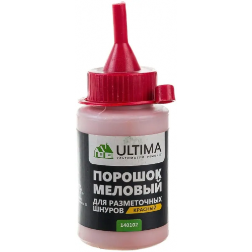Порошок меловой для разметочных шнуров Ultima 50 г красный