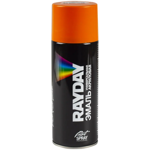 Эмаль универсальная акриловая Rayday Paint Spray Professional 520 мл оранжевая RAL 2004 глянцевая