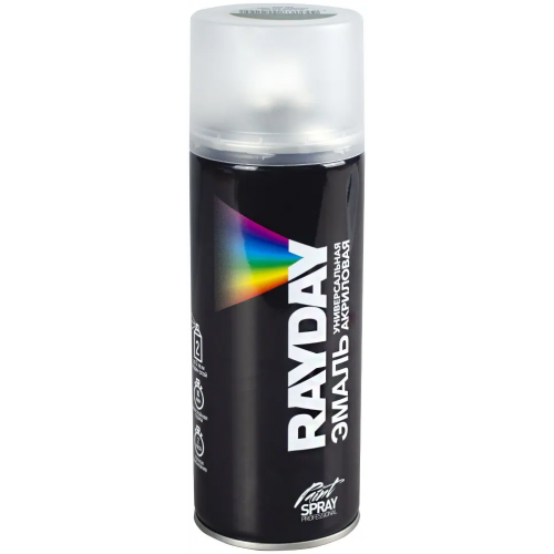 Эмаль универсальная акриловая Rayday Paint Spray Professional 520 мл зеленая листва RAL 6002 полуматовая