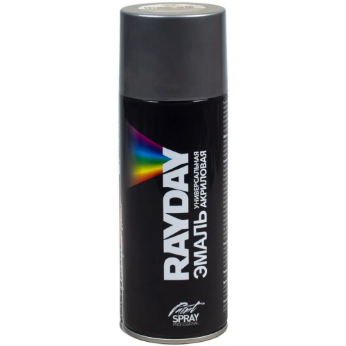 Эмаль универсальная акриловая Rayday Paint Spray Professional 520 мл серая RAL 7040 глянцевая