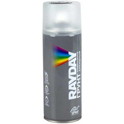 Грунт универсальный алкидный Rayday Paint Spray Professional 520 мл черный