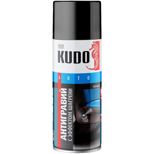 Антигравий с эффектом шагрени Kudo Auto 520 мл черный