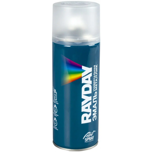 Эмаль универсальная металлик Rayday Paint Spray Professional 520 мл хром