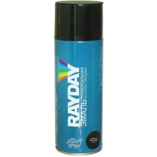 Эмаль универсальная металлик Rayday Paint Spray Professional 520 мл черная