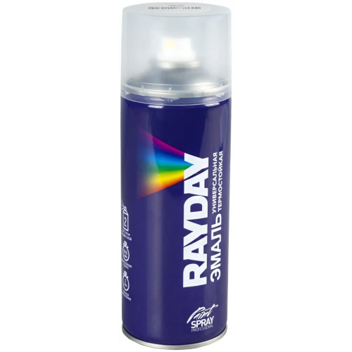 Эмаль универсальная термостойкая Rayday Paint Spray Professional 520 мл белая