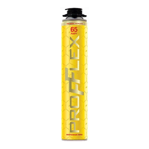 Пена монтажная Profflex Pro Yellow 65 Lite 850 мл