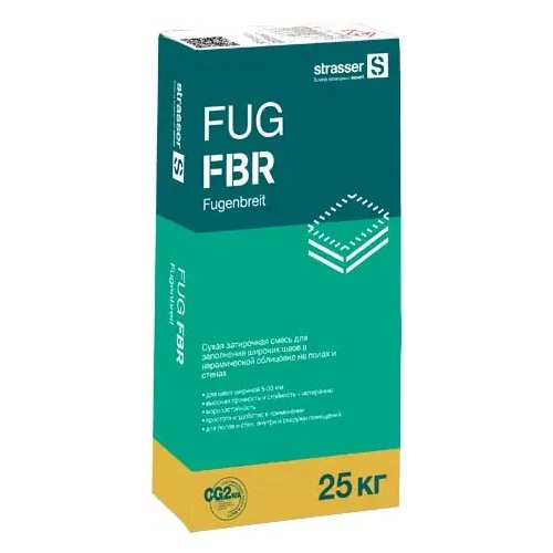 Затирка для широких швов Strasser FUG FBR 25 кг бежевая