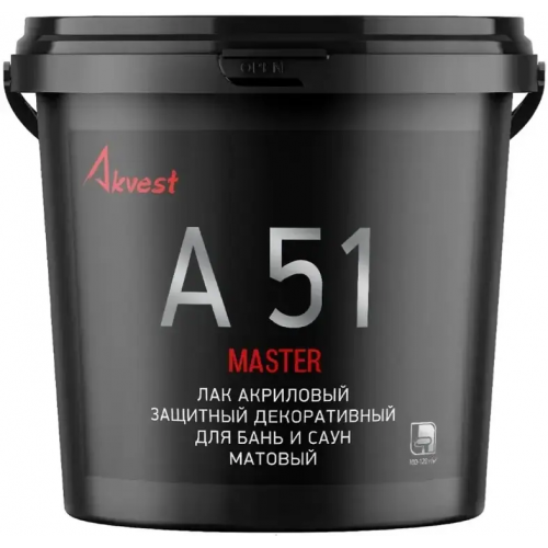 Лак для бань и саун Аквест Мастер А 51 1 кг