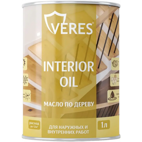 Масло по дереву для наружных и внутренних работ Veres Interior Oil 1 л палисандр