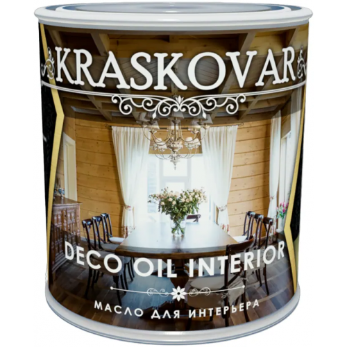 Масло для интерьера Красковар Deco Oil Interior 750 мл белое