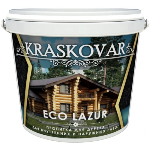 Пропитка для дерева Красковар Eco Lazur 2 л золотой дуб