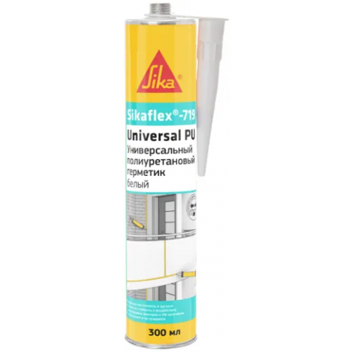 Универсальный полиуретановый герметик Sika flex 719 Universal PU 300 мл белый