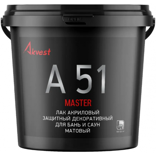 Лак для бань и саун Аквест Мастер А 51 10 кг