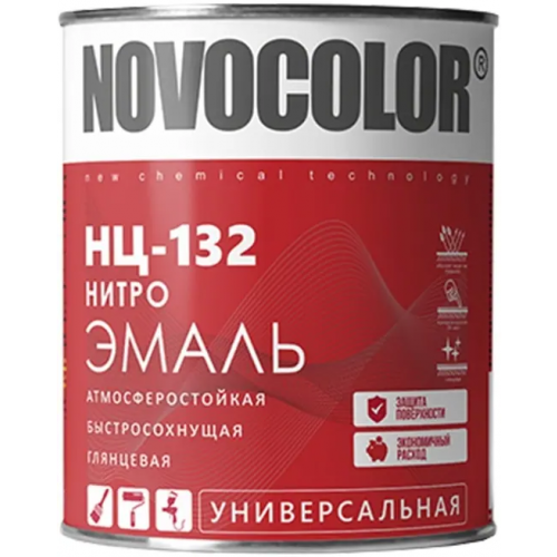Нитроэмаль универсальная Новоколор НЦ 132 700 г зеленая