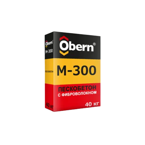 Пескобетон с фиброволокном Obern М 300 40 кг
