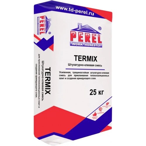 Штукатурно клеевая смесь Perel Termix M 25 кг
