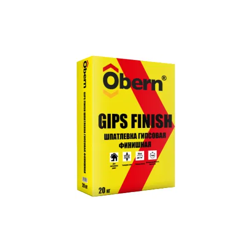 Шпатлевка гипсовая финишная Obern Gips Finish 20 кг
