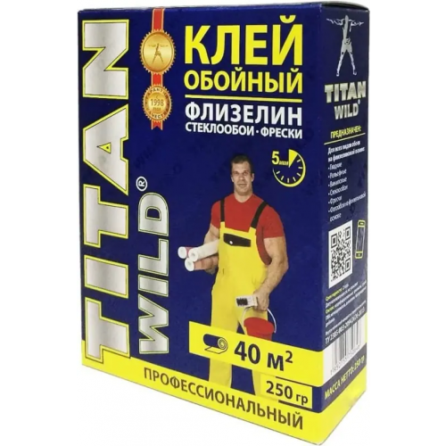 Клей обойный флизелиновый с индикатором Titan Wild 250 г