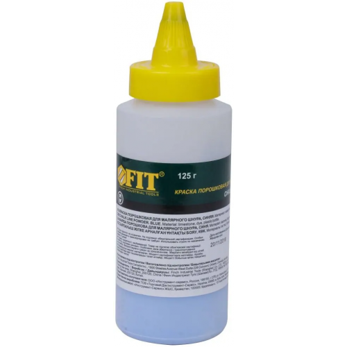Краска разметочная для ударного шнура Fit Chalk Line Powder 125 г синяя