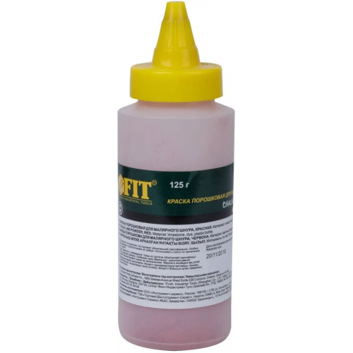 Краска разметочная для ударного шнура Fit Chalk Line Powder 125 г красная